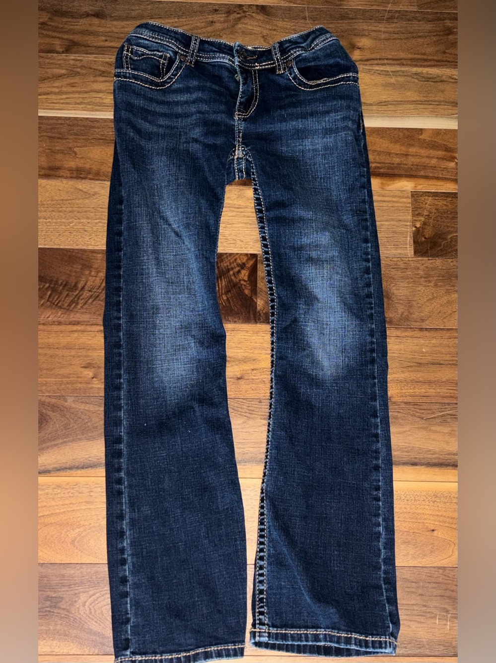 Shyanne Girls Dark Blue Denim Jeans
